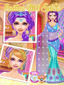 Indian Girl Salon-girls games游戲截圖3