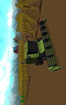 Blocky Farm Tractor Simulator游戏截图1