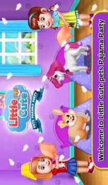 Little Cute Pets Pajama Party游戲截圖1