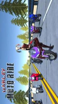 Harley Moto Traffic Ride 2017游戲截圖1