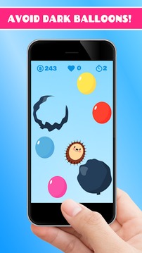 Hedgy Pop and colored balloons.游戲截圖3