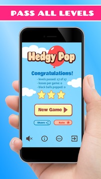 Hedgy Pop and colored balloons.游戲截圖4