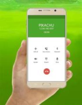 Fake Pikacu Phone Call Prank For Kids游戏截图1