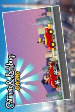 Cat Noir And Ladybug Car Race游戲截圖3