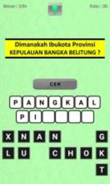Tebak Ibu Kota Provinsi Indonesia游戲截圖4