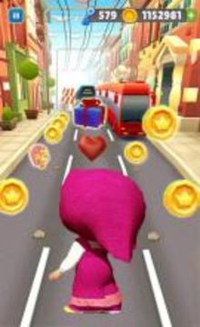 Subway Masha Adventure Runner Go游戲截圖1