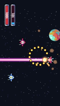 Pixel Journey: 2D Space shooter游戲截圖1