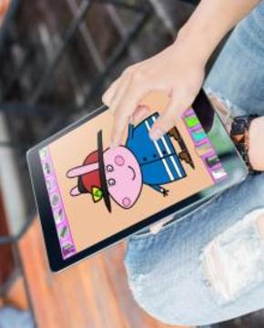 Coloring Book For Kids: Pepa Pig游戲截圖1