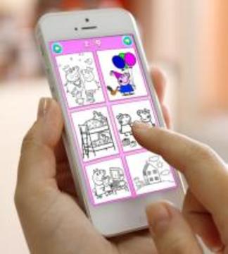 Coloring Book For Kids: Pepa Pig游戲截圖3