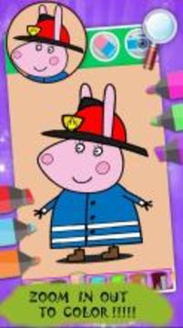 Coloring Book For Kids: Pepa Pig游戲截圖2