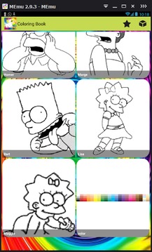 Coloring Game For The Simpsons游戲截圖2