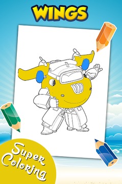 Wings Coloring Game游戲截圖2