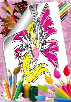 Coloring Pages Bloom Winx游戲截圖3