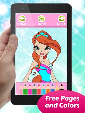 Coloring Game for WinX Girls游戲截圖5