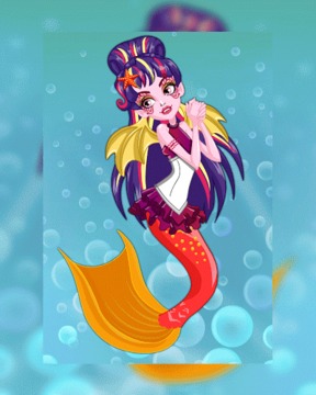 Dress Up Draculaura Mermaid游戲截圖1
