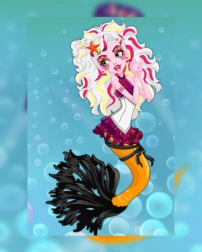 Dress Up Draculaura Mermaid游戲截圖2