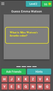 Guess Emma Watson Quiz游戲截圖3