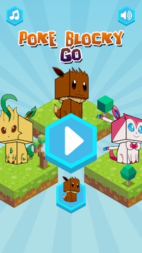 Poke Blocky Go游戲截圖1