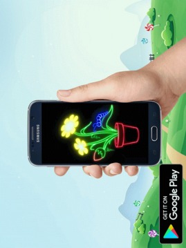 Glow Draw + Paint Cartoon游戲截圖4