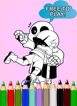 How To Color Sans and papyrus游戲截圖3