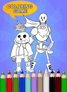 How To Color Sans and papyrus游戲截圖2