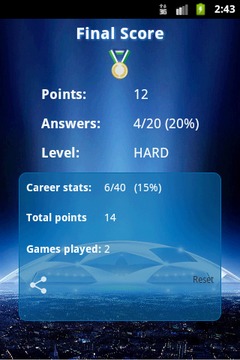 Champions Football League Quiz游戲截圖3