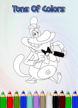 How To Color Oggy-Cockroaches游戲截圖5