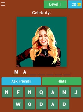 Guess The Celebrity 2游戲截圖1
