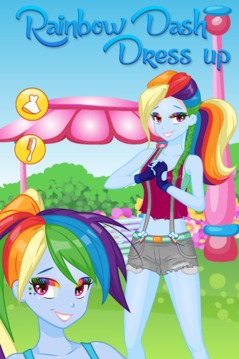 Rainbow Dash Dress up游戲截圖2