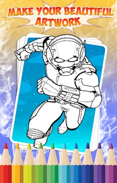 Superhero Coloring Book *游戲截圖2