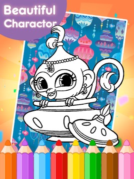 Coloring book for shimmer游戲截圖4