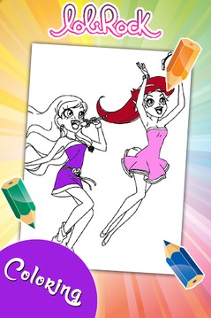 Loli Rock Coloring Game游戲截圖2