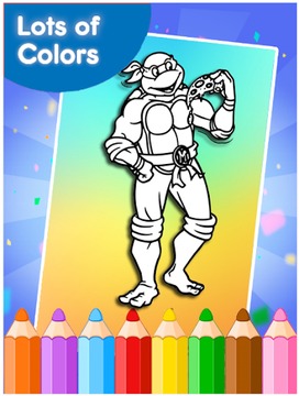How to color Turtles Ninja游戲截圖3