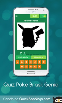 Quiz Poke Brasil Genio游戲截圖2