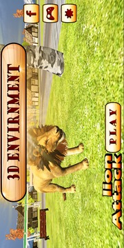 Angry Lion City Attack 3D游戲截圖2