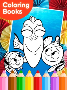 Coloring book for dory游戲截圖5