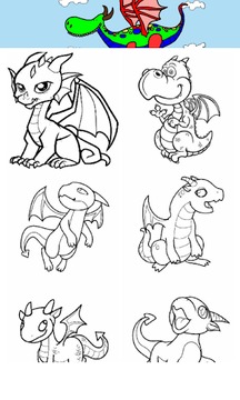Coloring Dragon Book游戲截圖1