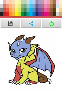 Coloring Dragon Book游戲截圖4