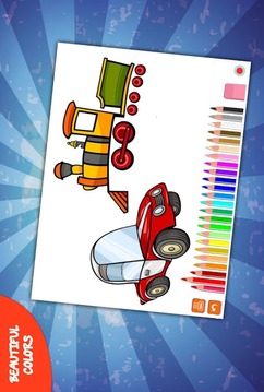 Car Monster Coloring Book游戲截圖5