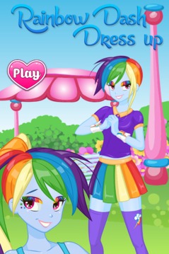 Rainbow Dash Dress up游戲截圖1