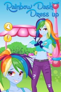 Rainbow Dash Dress up游戲截圖3