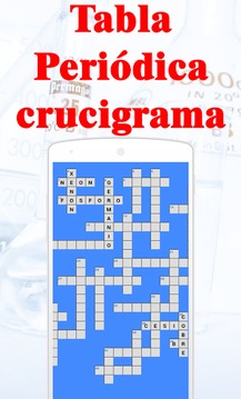 Tabla Periódica Crucigrama游戲截圖1