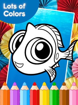 Coloring book for dory游戲截圖3