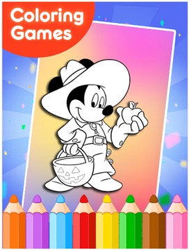 How to color Mickey mouse游戲截圖1