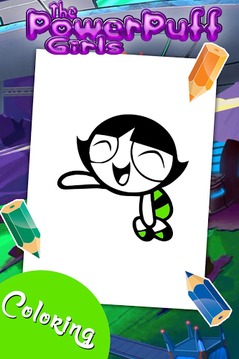 Girls Coloring for Power Puff游戲截圖2