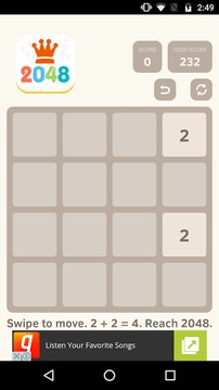 2048 Classic Puzzle游戲截圖2