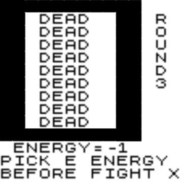 ZX81 DUNGEON MAZE游戏截图2