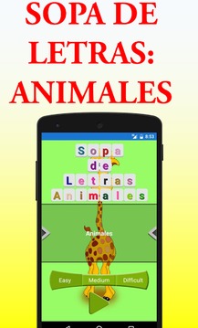 Sopa de letras de animales游戲截圖5