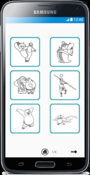 Coloring Book : Panda Kung Fu游戲截圖2
