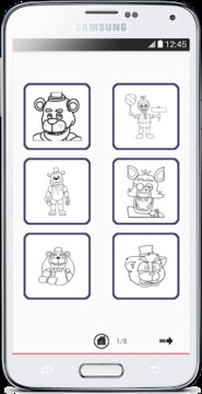 Coloring Book for Five Nights游戲截圖2